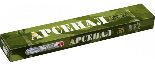 Электроды сварочные Арсенал МР-3, ф 3 мм (уп-2,5 кг) купить с доставкой в Чехове